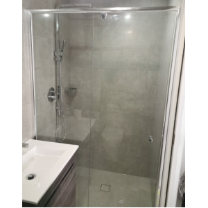 Australia Custom made Semi-Frameless Wall To Wall Pivot Door Shower Screen (700- 900)W *1950